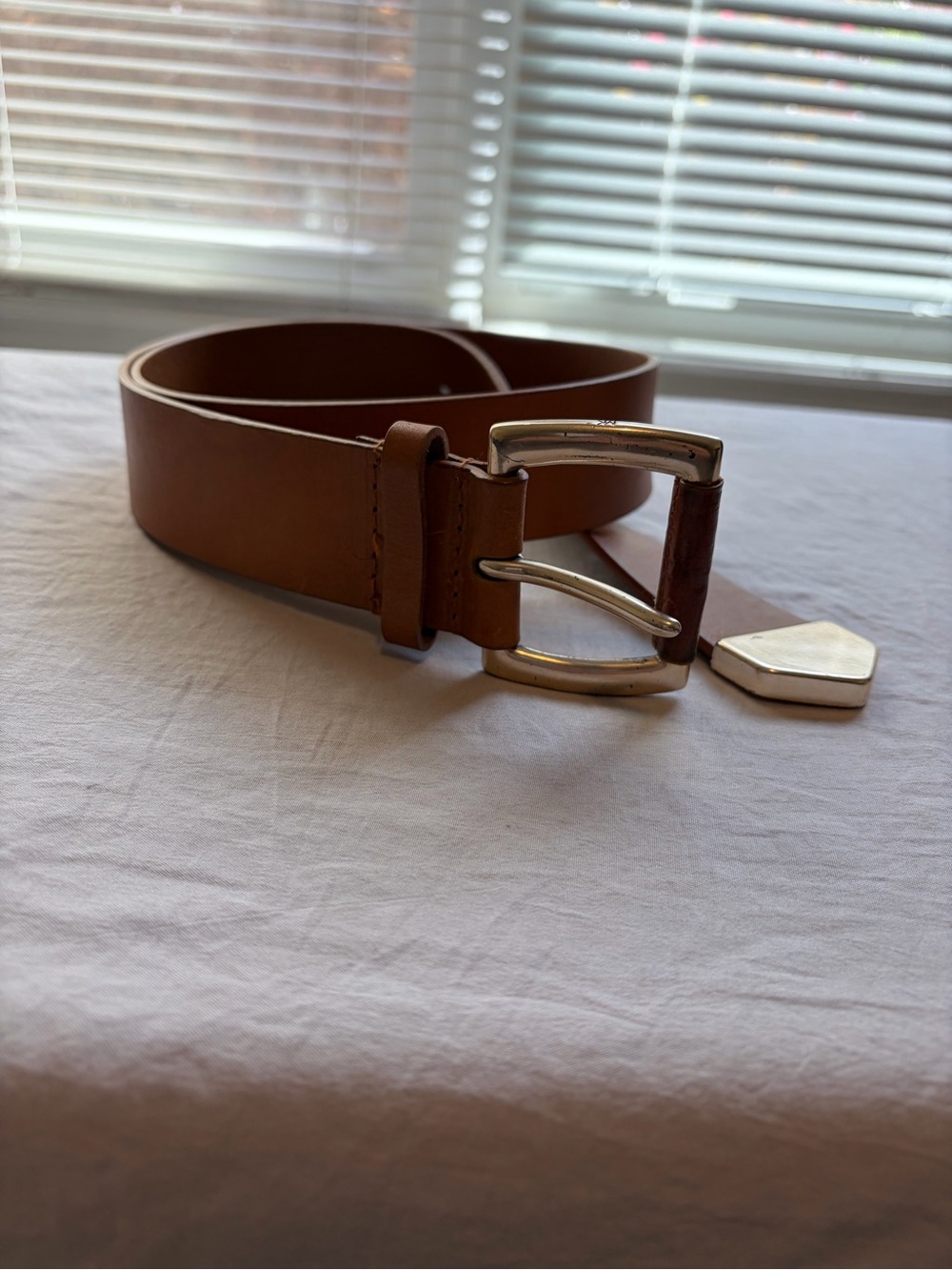 Michael Michael Kors genuine leather‎ belt gold tone hardware women’s medium